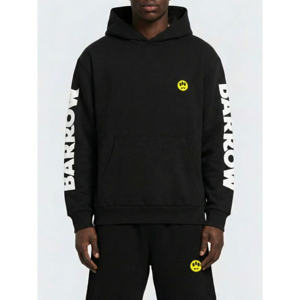 Barrow Men Barrow Cotton Hoodie With Logo